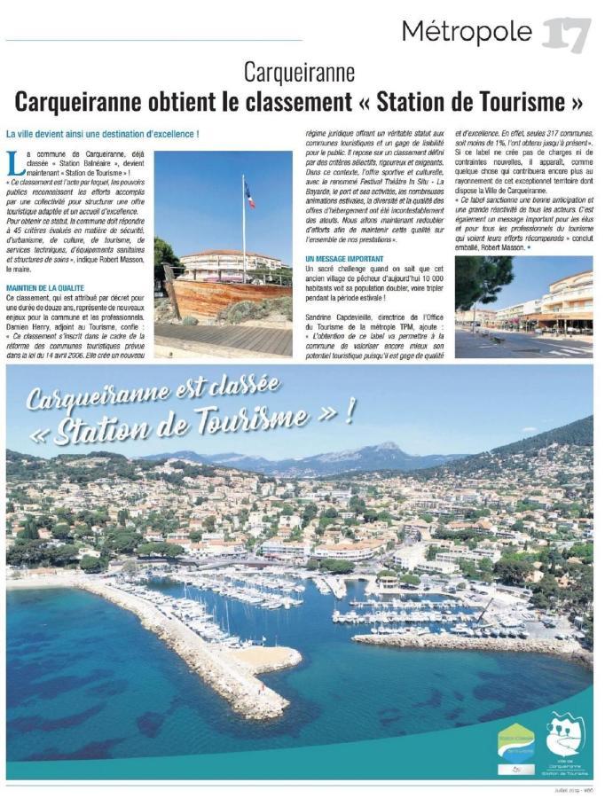 L'Escale Apartamento Carqueiranne Exterior foto